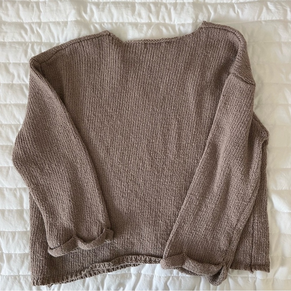 Pink Lily Autumn In The Air Sweater Brown - Medium - Picture 5 of 8